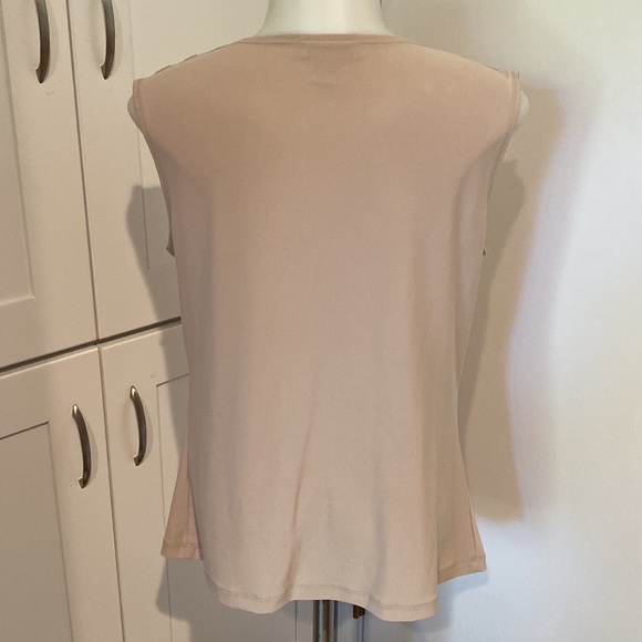 DRESS BARN Cowl neck Beige Top - Picture 4 of 9